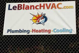 LeBlanc HVAC Sponsorship Sign