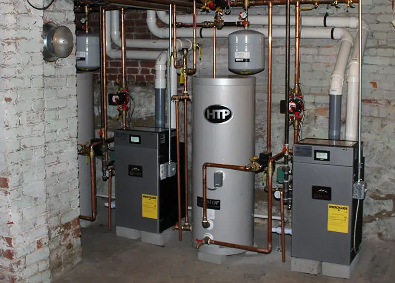 Burnham gas boiler installation in NH
