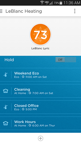 Honeywell Lyric Home Screen