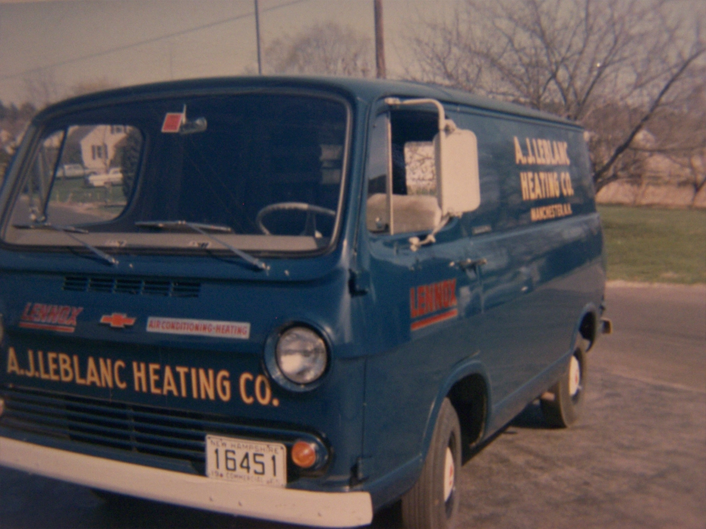 1960s A.J. LeBlanc Heating service van