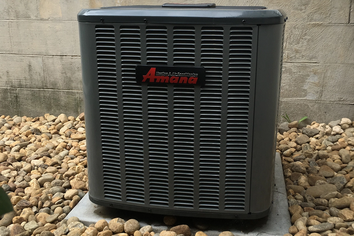 Amana central air conditioner installation in New Hampshire