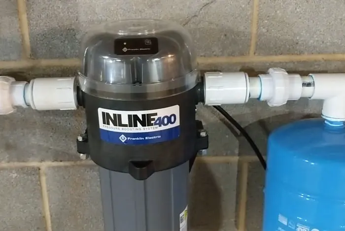 Booster pump installation - increase water pressure