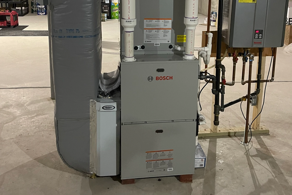 Bosch furnace installation in Southern New Hampshire
