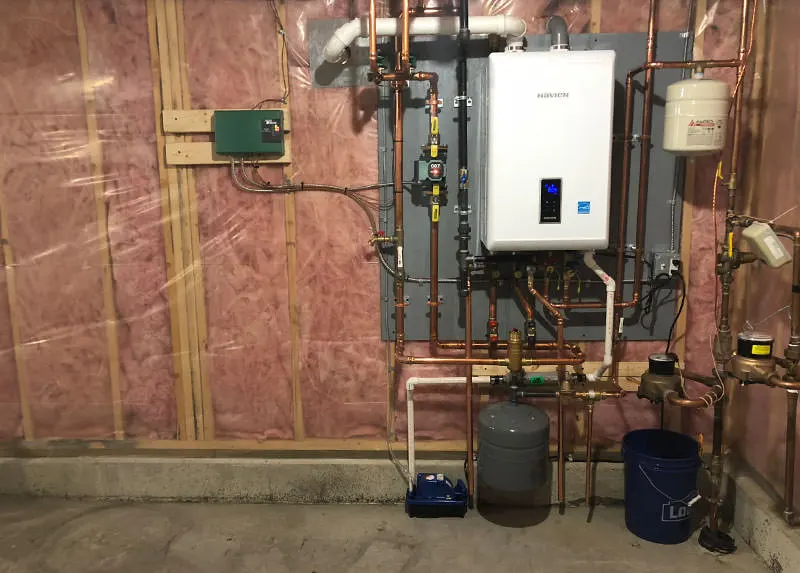 Navien combination wall hung boiler installation and service