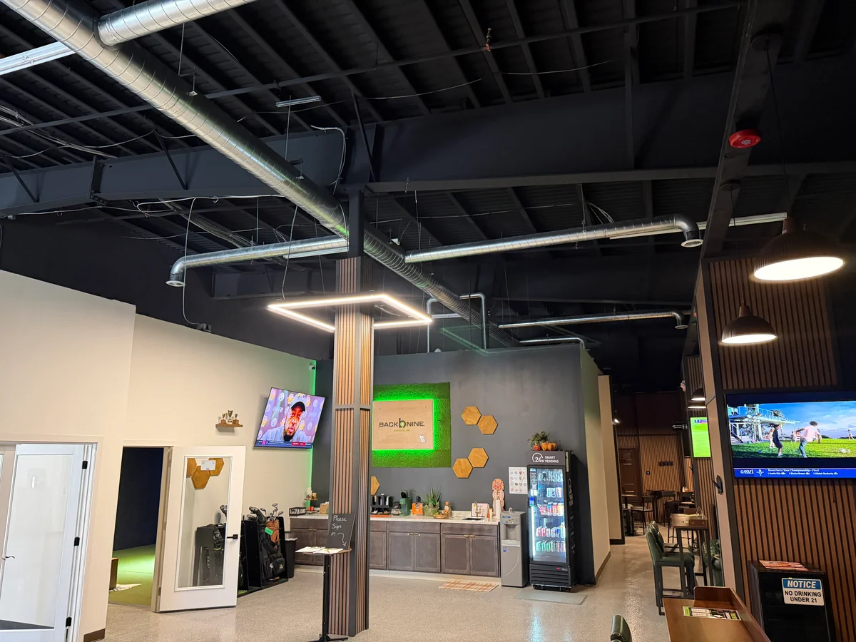 Ductwork installed by A.J. LeBlanc Heating for a commercial heating and air conditioning system in Concord, New Hampshire