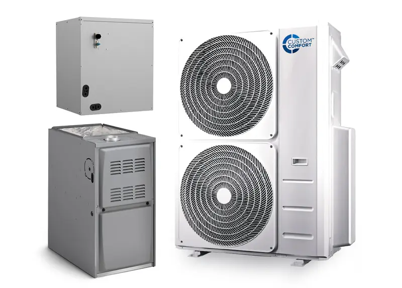 Custom Comfort duel fuel ducted heat pump systems