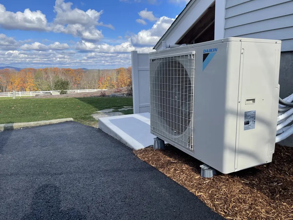 Daikin ductless mini split heat pump installation in Southern NH
