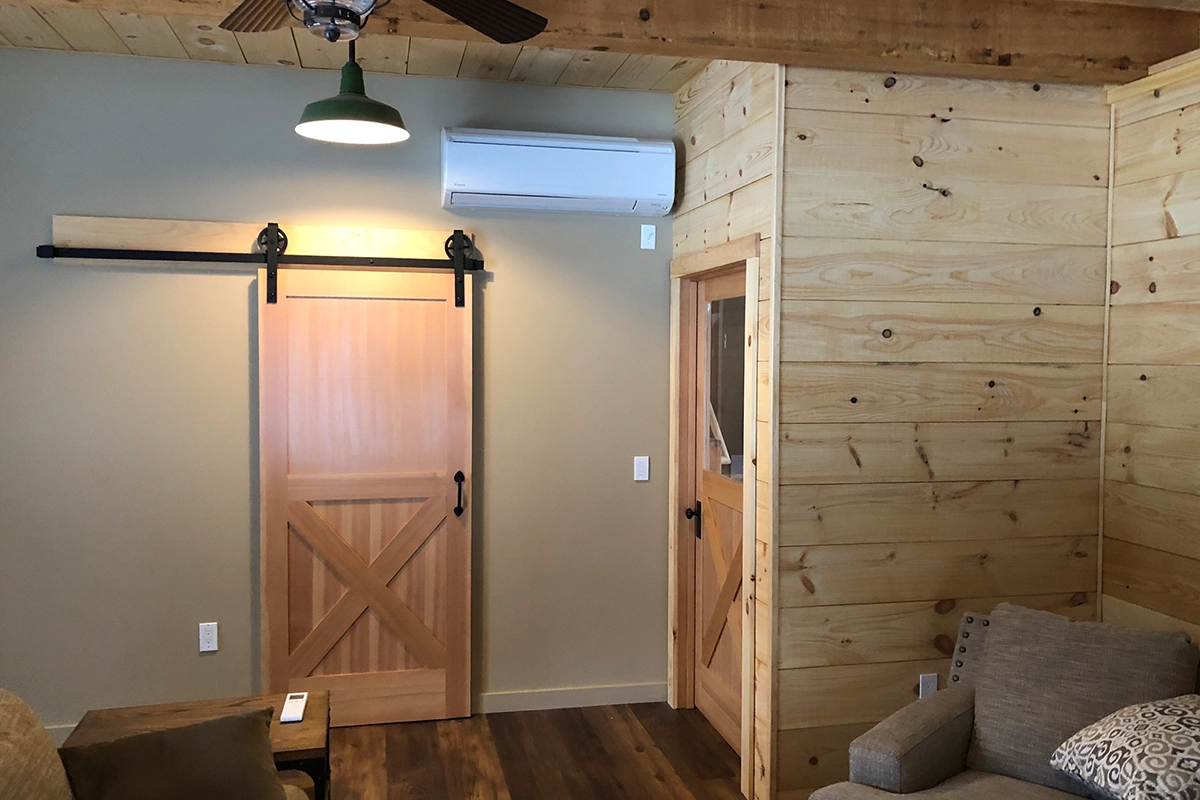 Daikin ductless mini split indoor wall unit installation in Southern New Hampshire