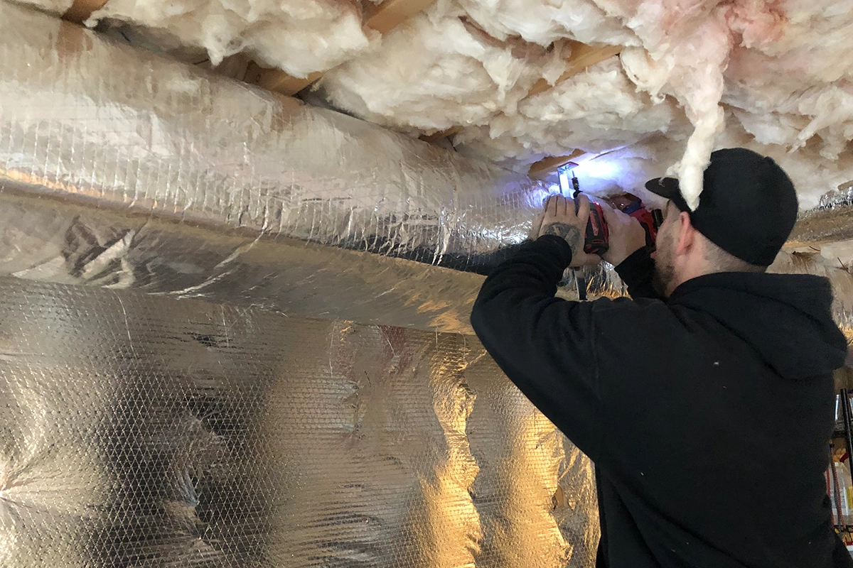 Ductwork evaluation and airflow balancing for central air conditioning in Southern New Hampshire