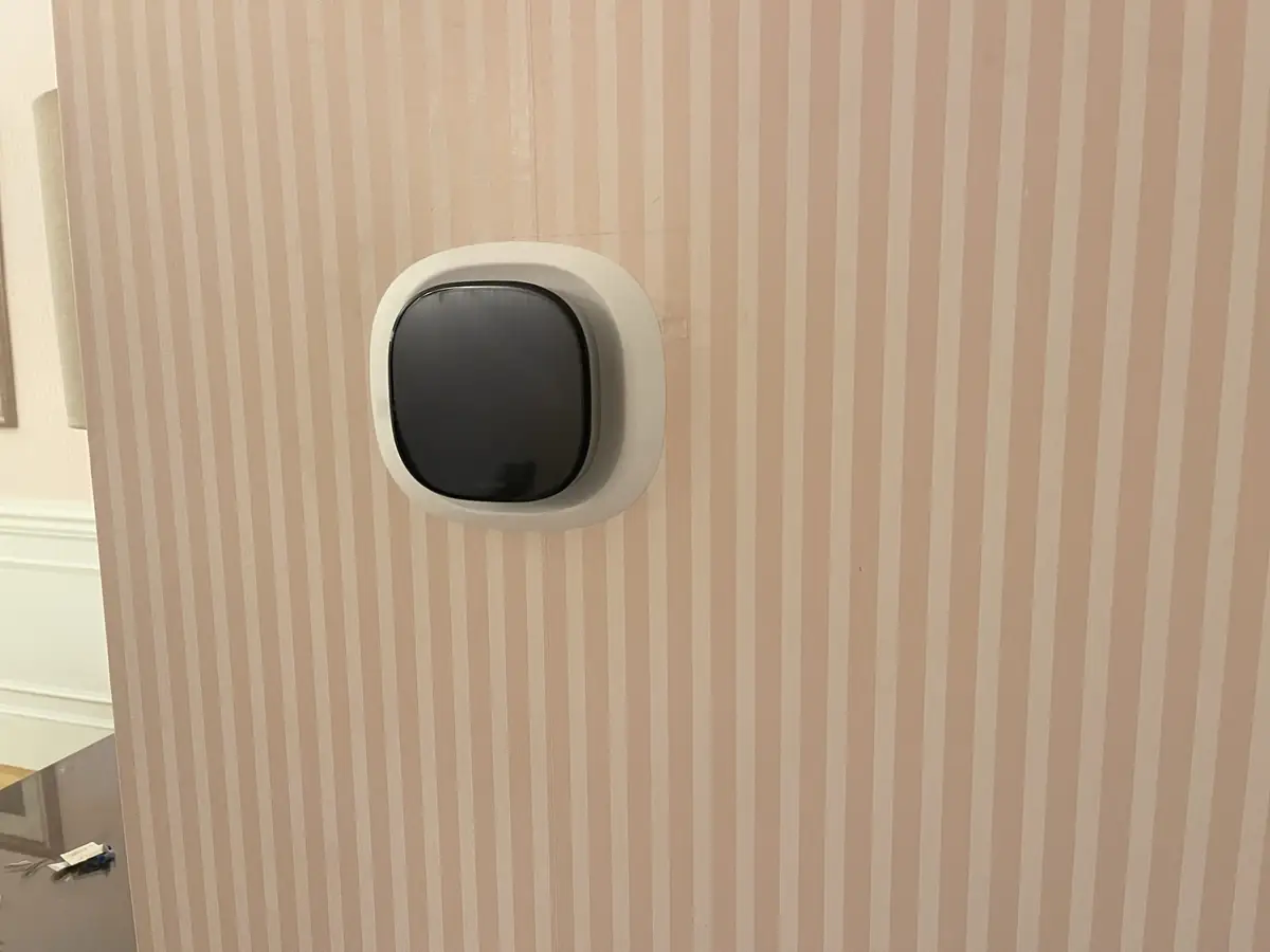 ecobee Premium smart thermostat installed in a New Hampshire home for energy savings