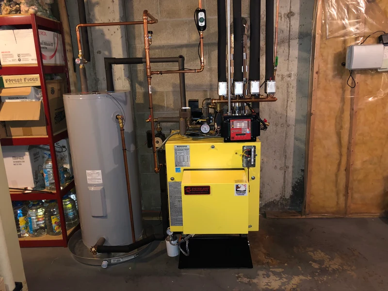 Energy Kinetics System 2000 oil boiler installation, Southern NH