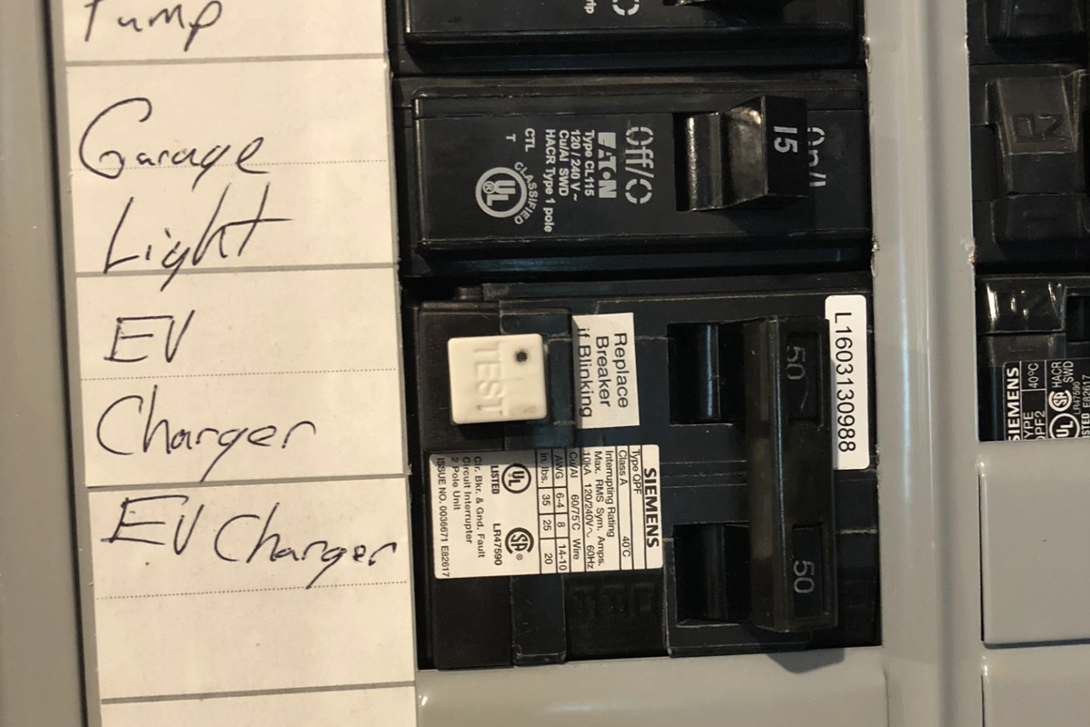 Electrical panel capacity review for EV charger installation in Southern New Hampshire