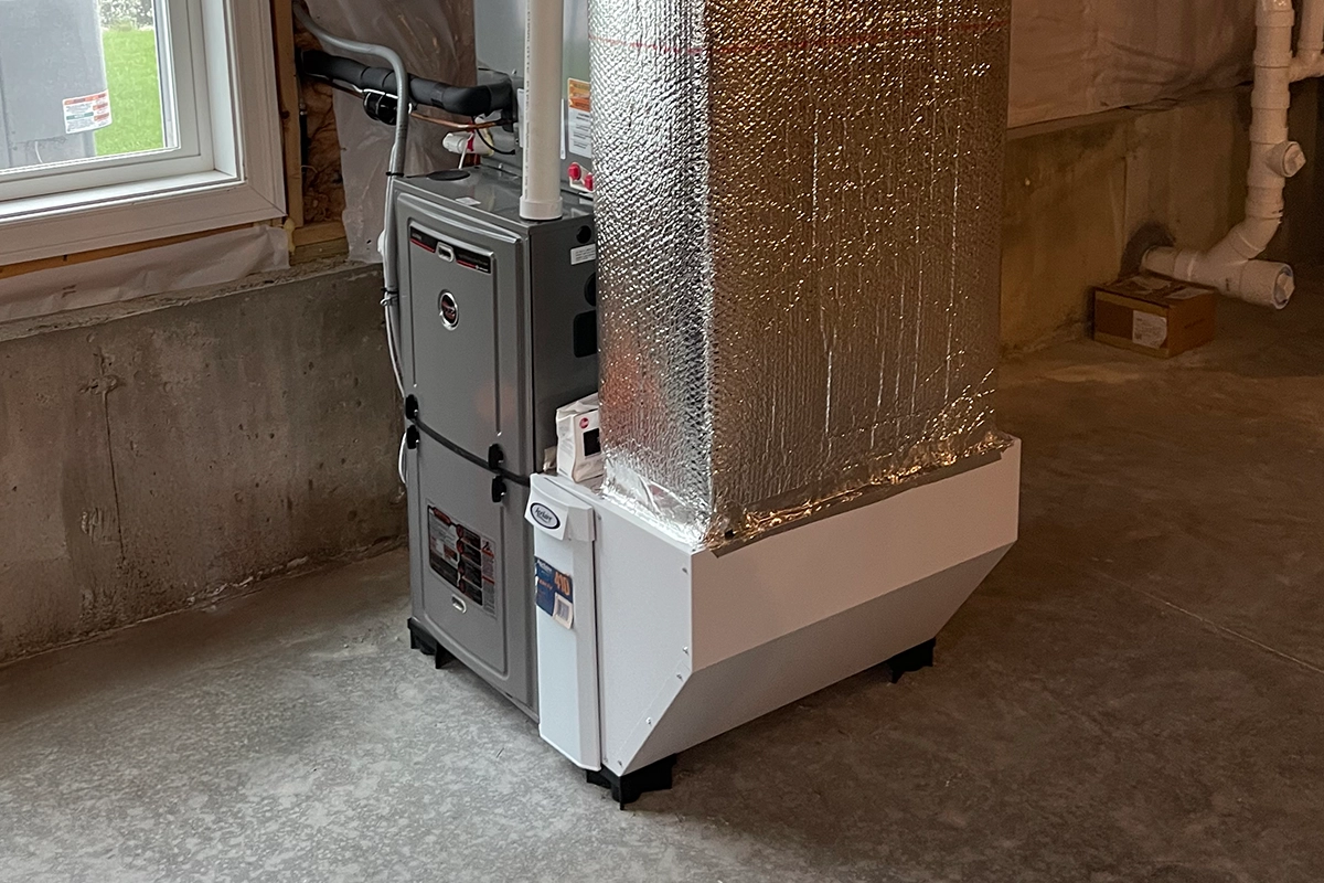 Gas furnace installation in New Hampshire