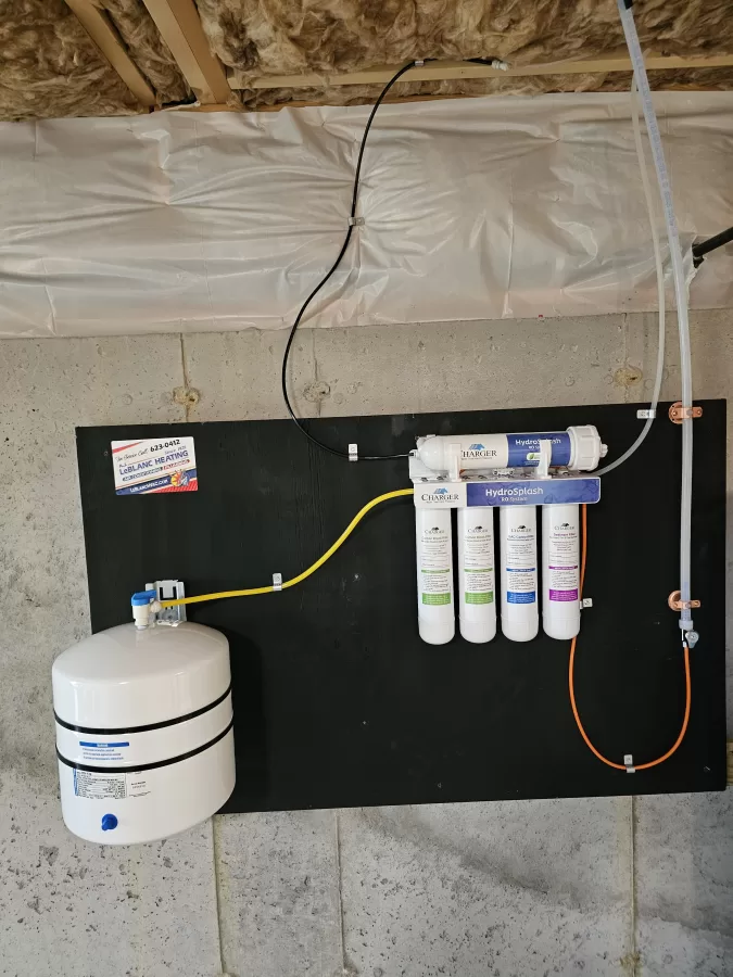 Water Treatment RO by A.J. LeBlanc Heating in a Salem single-family home.