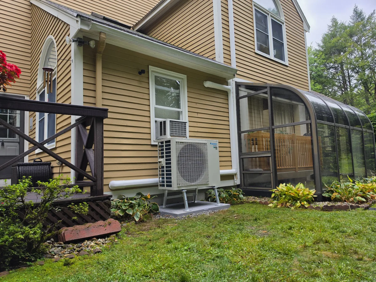 Mini Split by A.J. LeBlanc Heating in a Goffstown multi-family home.