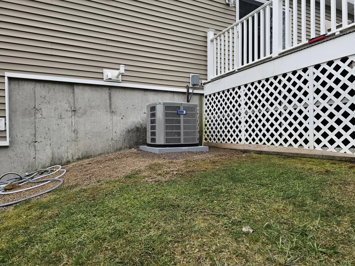 Central AC by A.J. LeBlanc Heating in a Chester single-family home.