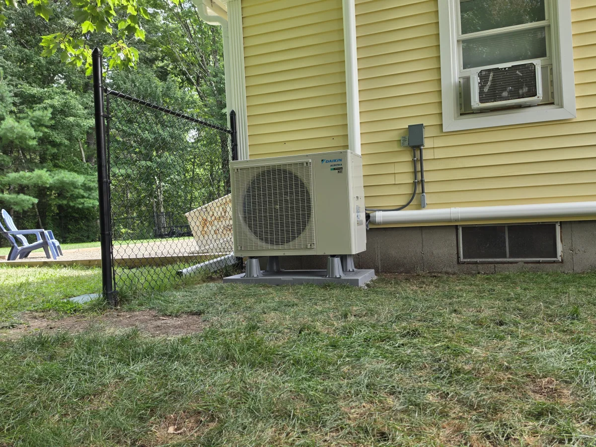 Mini Split by A.J. LeBlanc Heating in a Manchester single-family home.