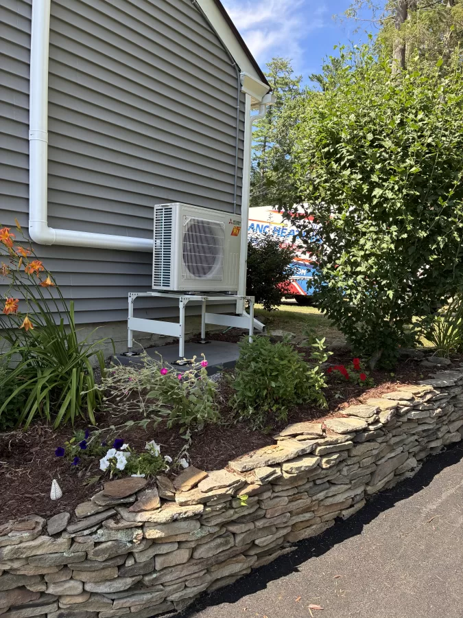 Mini Split by A.J. LeBlanc Heating in a Exeter single-family home.