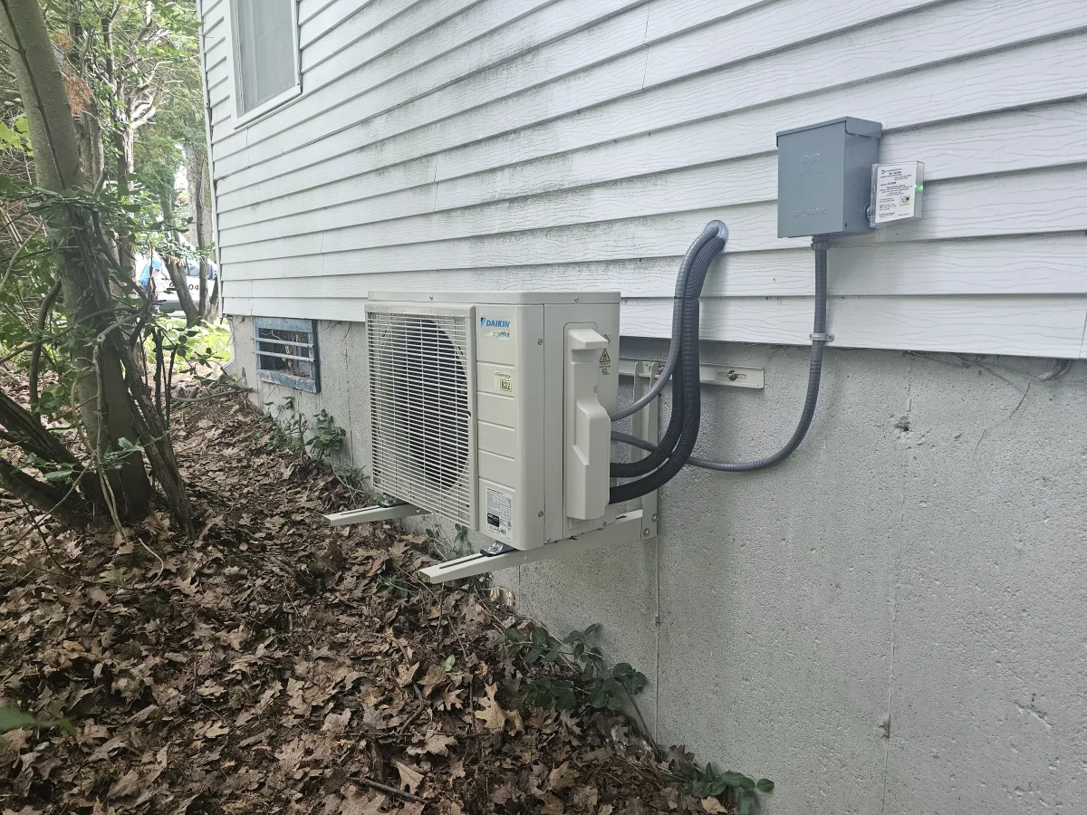 Mini Split by A.J. LeBlanc Heating in a Manchester single-family home.