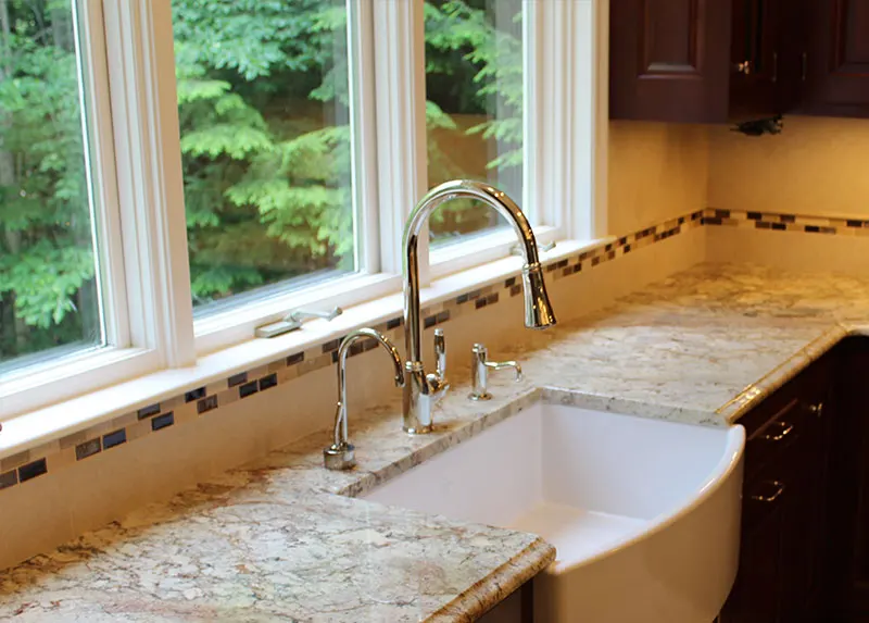 Apron kitchen sink installation