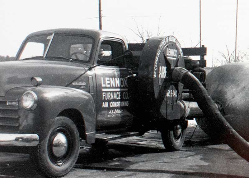 A.J. LeBlanc vacuum truck used to clean furnaces