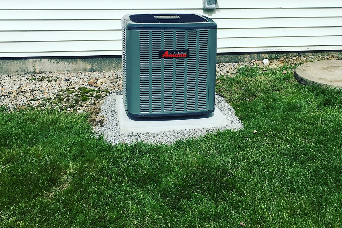 New central air conditioner installation in Southern New Hampshire