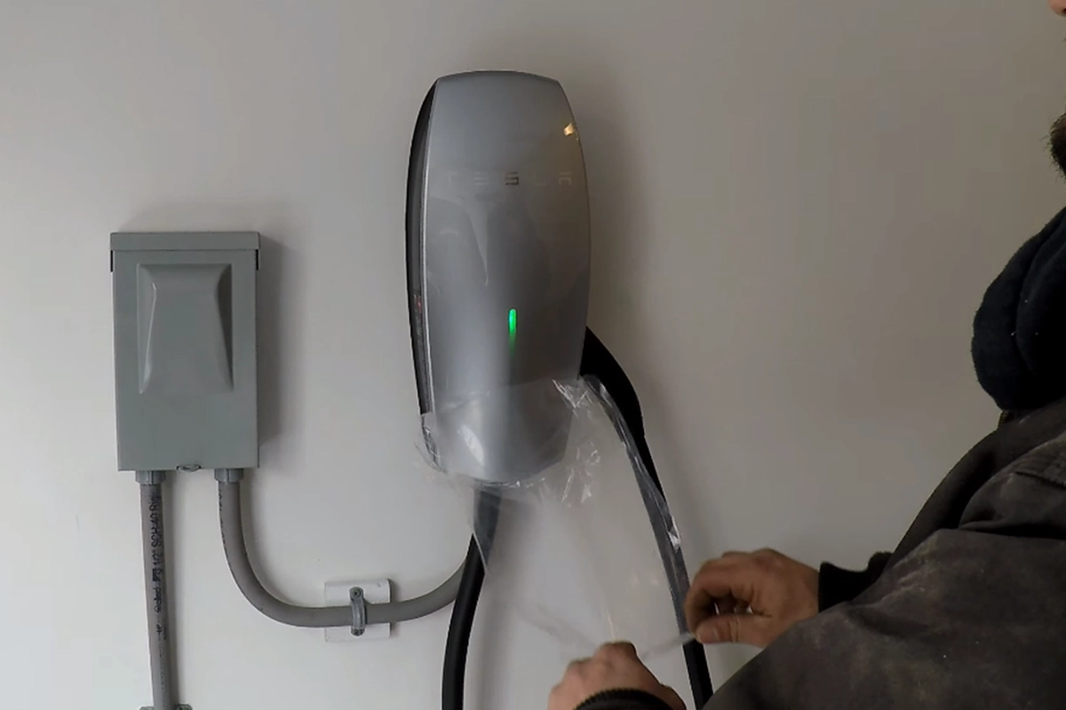 New Tesla charger installation in Southern New Hampshire