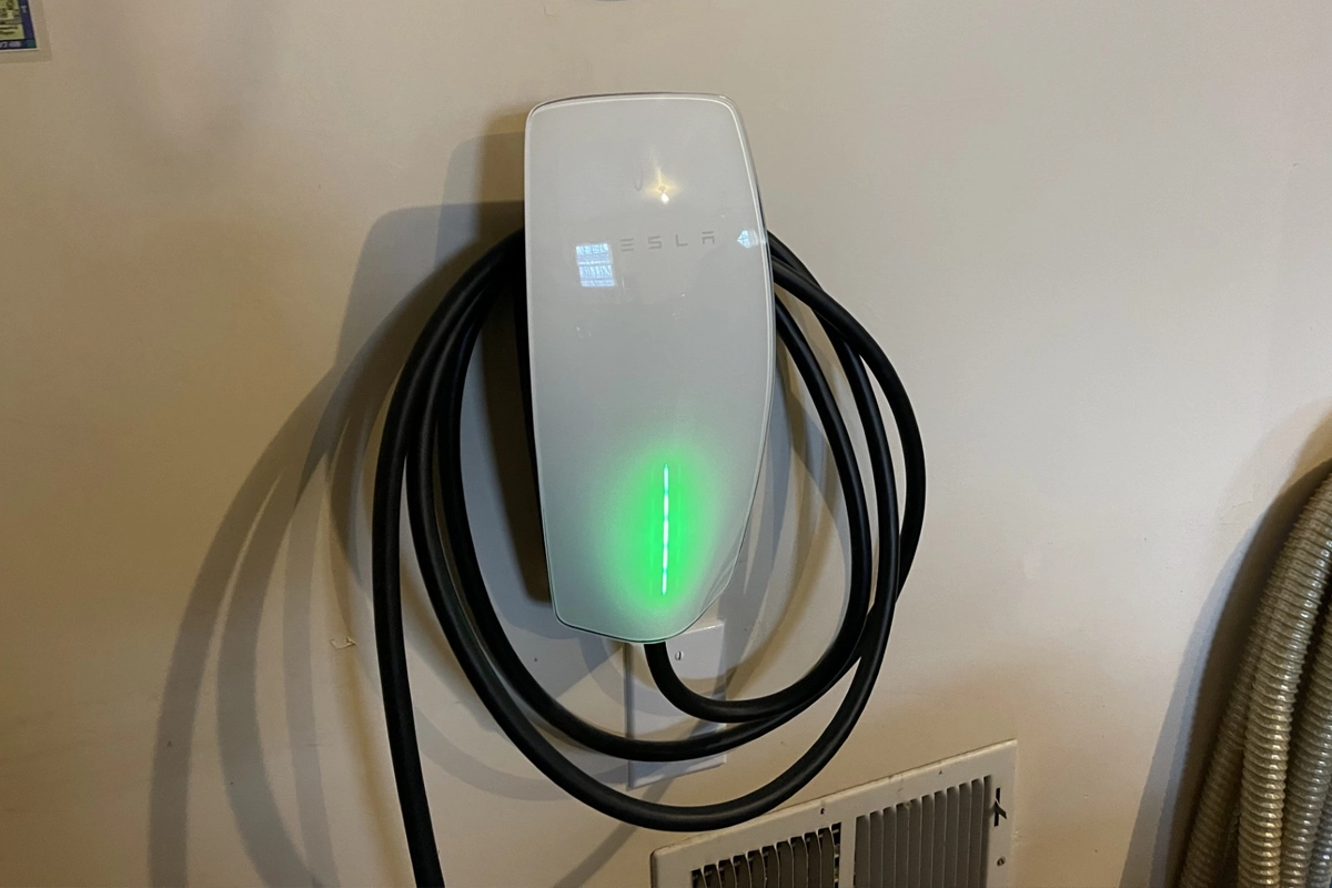 Tesla wall charger installation in Southern New Hampshire