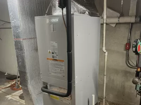 Bosch Air Handler by A.J. LeBlanc Heating in a Auburn single-family home.