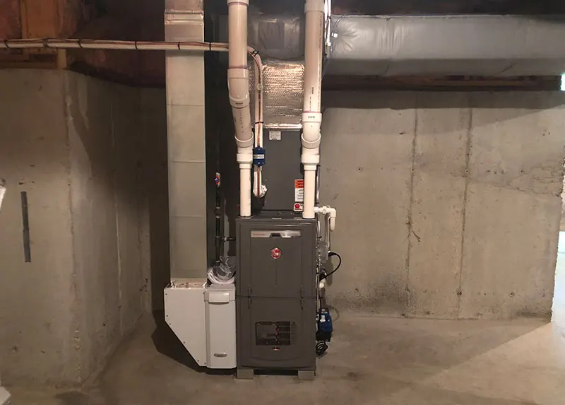 Rheem gas furnace installed by NH's best HVAC contractor