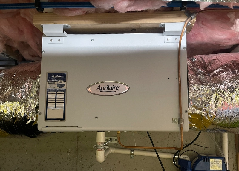 Standalone whole-home humidifier for homes without duct.