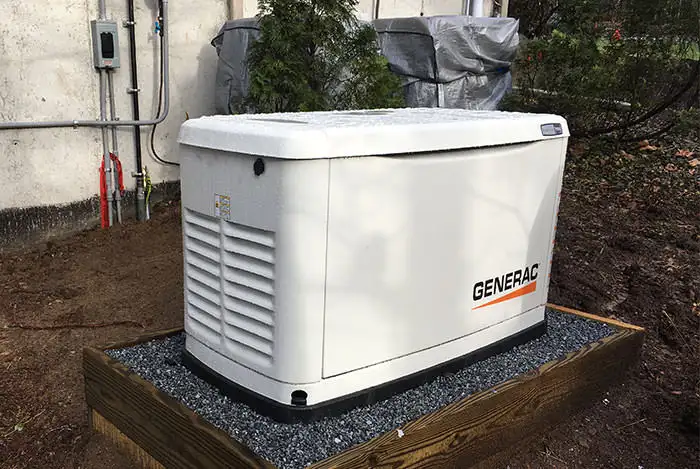 Generac standby generator installation in NH
