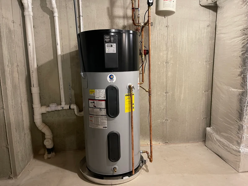 State hybrid heat pump water heater installation, Southern NH