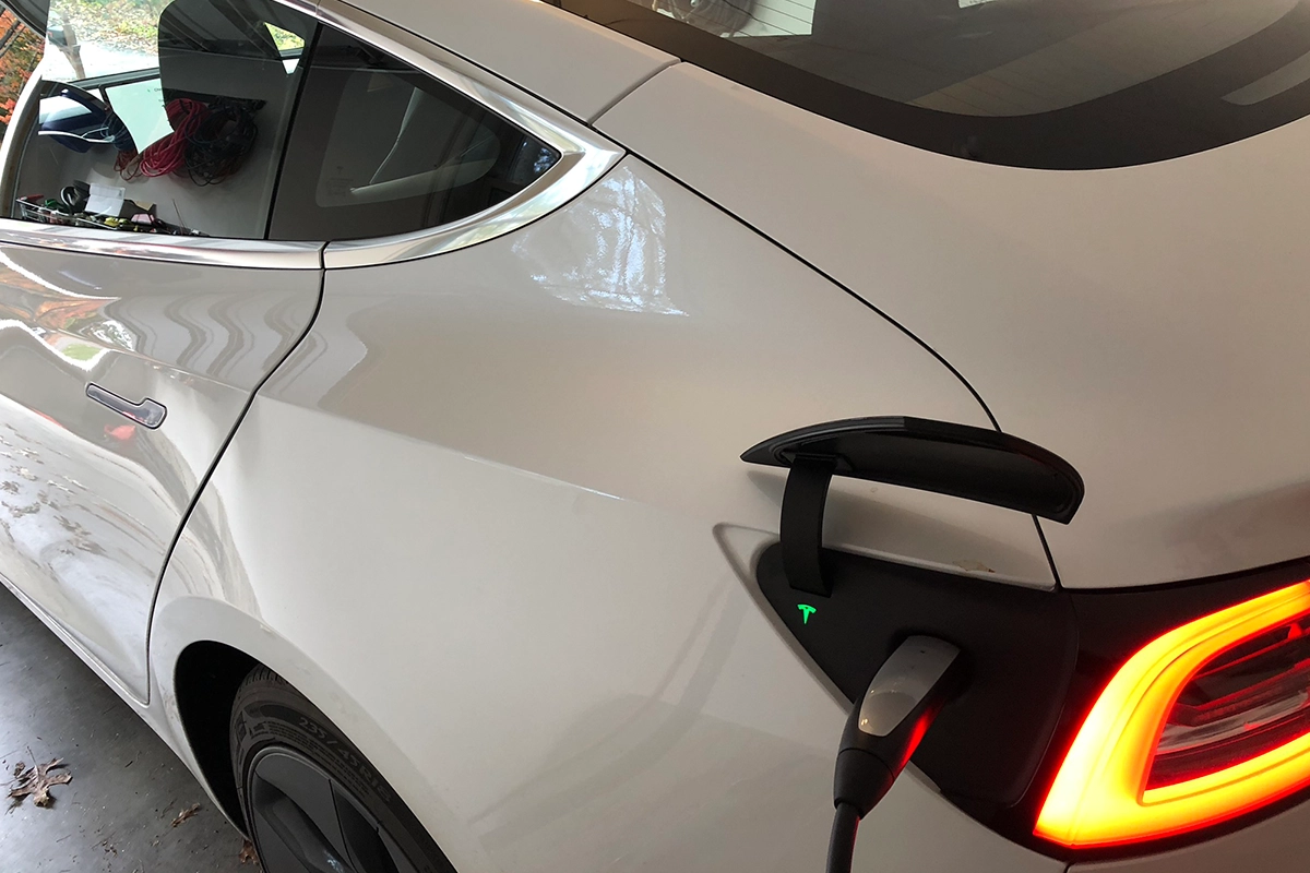 Tesla NEMA plug installation in Southern New Hampshire