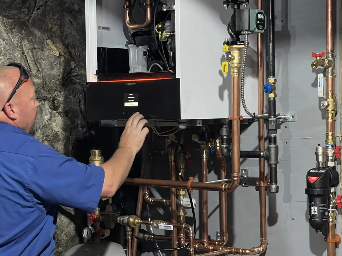 Viessmann boiler annual tune-up service by A.J. LeBlanc Heating in Southern NH
